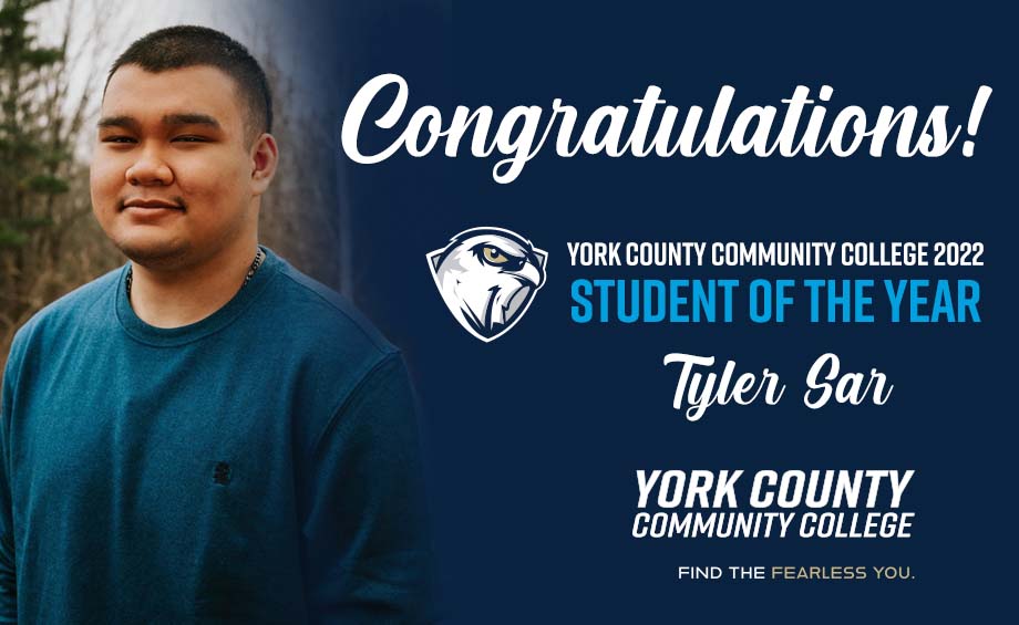 泰勒被评为YCCC年度最佳学生