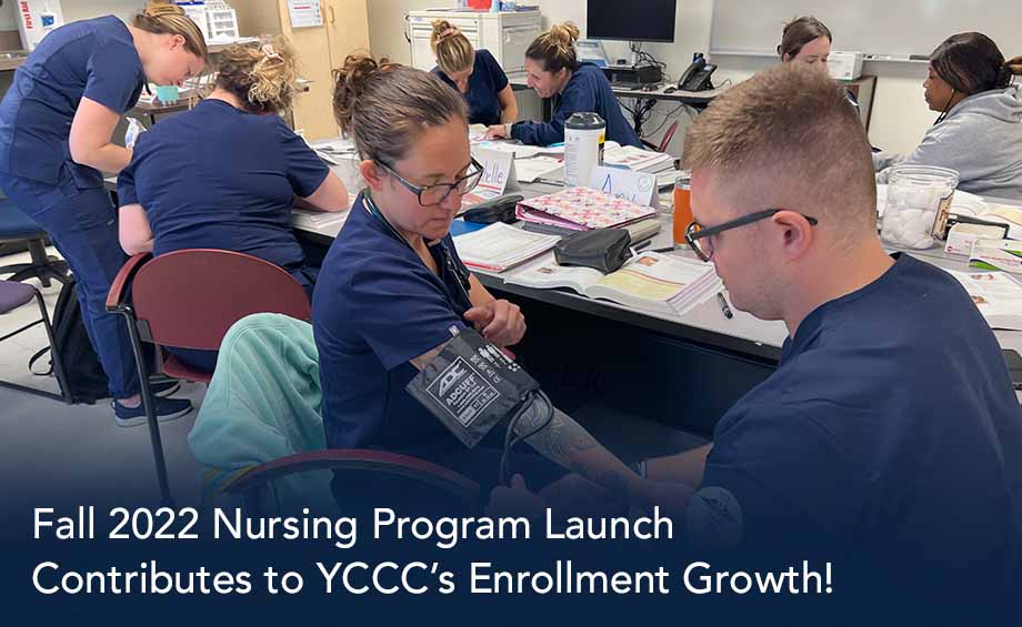 YCCC Sees Enrollment Growth For FALL 2022 Semester