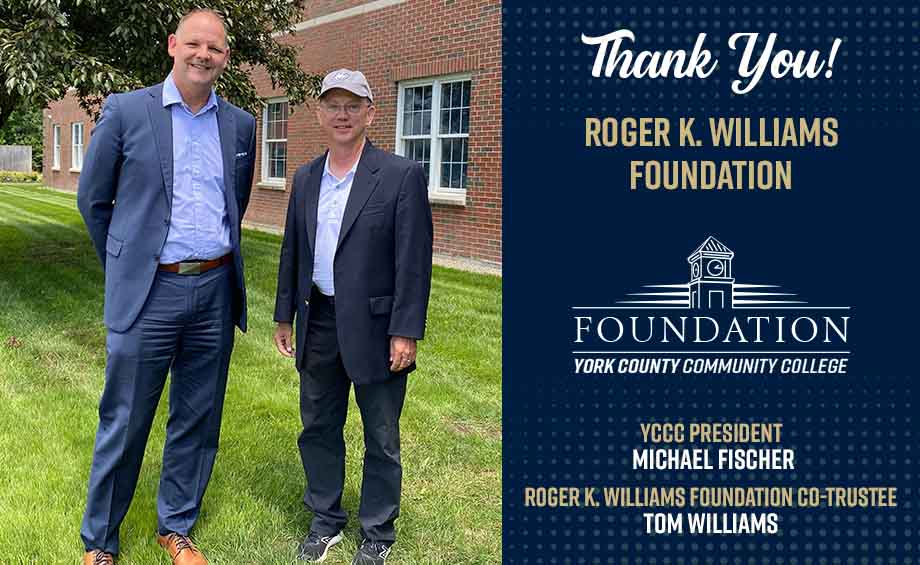 YCCC Foundation Receives Donation from Roger K. Williams Foundation
