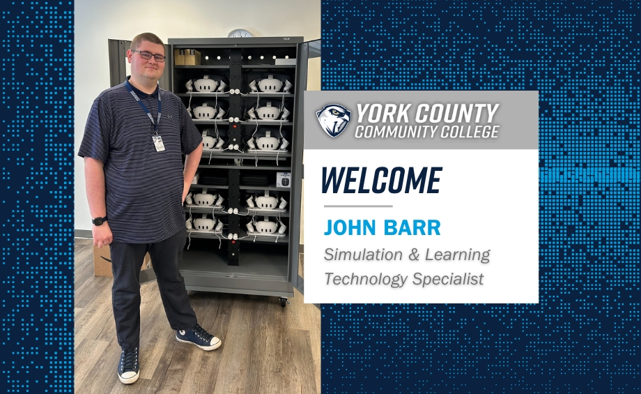 YCCC welcome’s John Barr AS Simulation and Learning Technologist. 